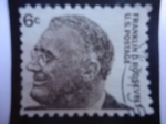 Stamps United States -  Franklin  Delano roosevelt (1882-1945) 32th president of the U.S.A.