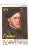Stamps Spain -  IV centenario FelipeII (1527-1598)     (Ñ)