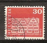 Stamps Switzerland -  Casa de dos aguas en Gais,