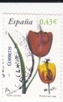 Stamps Spain -  Flora- Tulipán        (Ñ)