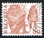 Stamps Switzerland -  ACHETRINGELE EN LAUPEN