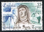 Stamps Spain -  CENTENARIO DE STA TERESA