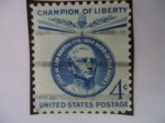Stamps United States -  José de San Martín -1778-1850 - Heroe  of  the Andes