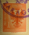 Stamps : Europe : Spain :  Pro-Huerfanos 1Pta. Ejercito.