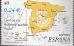 Stamps : Europe : Spain :  mapa postal