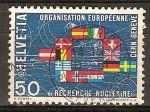 Stamps Switzerland -  Instituto Internacional para la Investigación Nuclear (CERN) .