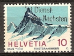 Stamps Switzerland -  Alpes suizos Finsteraarhorn.