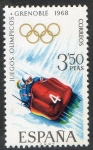 Sellos de Europa - Espa�a -  1852- X Juegos Olímpicos de invierno en Grenoble. Bobsleigh.