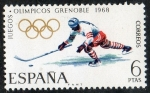 Sellos de Europa - Espa�a -  1853- X Juegos Olímpicos de invierno en Grenoble. Hockey sobre hielo.