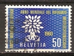 Stamps Switzerland -  Año Mundial del Refugiado,1960.