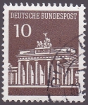 Stamps Germany -  puerta de brandenburgo