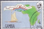 Stamps Africa - Gambia -  mapa