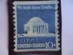 Stamps United States -  We Hold These Truths....(Jefferson-Monument)