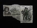 Stamps Spain -  infanteria ligera 1830