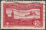 Sellos de Europa - Francia -  AVIÓN SOBREVOLANDO MARSELLA. Y&T Nº A5
