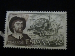 Stamps Spain -  juan sebastian elcano