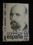 Sellos del Mundo : Europa : Espa�a : J.R JIMENEZ 1881-1958