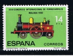 Stamps Spain -  Edifil  2671  XXIII Congreso Internacional de Ferrocarriles.  