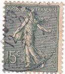 Stamps France -  Sembradora al amanecer