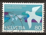 Stamps Switzerland -  Año mundial de comunicaciones.