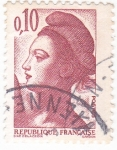 Stamps : Europe : France :  Marianne 