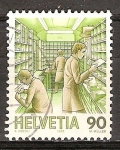 Stamps Switzerland -  transporte ferroviario clasificación del correo.