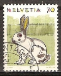 Stamps Switzerland -  Conejo.