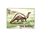 Sellos del Mundo : Europe : San_Marino : Fauna Prehistorica - Brontosaurus