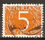Sellos de Europa - Holanda -  Numeral.