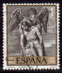 Stamps Spain -  1969 Alonso Cano. Cristo y el Angel- Edifil:1912
