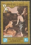 Stamps Laos -  A. Corregio