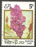 Stamps Laos -  Flor de jardín