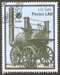 Stamps Laos -  Locomotora