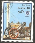 Sellos de Asia - Laos -  Locomotora