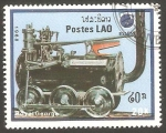 Stamps Laos -  Locomotora
