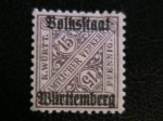 Stamps Germany -  Wurtemberg