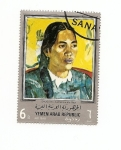 Stamps : Asia : Yemen :  PINTURA  Gauguin