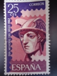 Stamps Spain -  Ed.1431.Día Mundial del Sello. (Mercuri: Díos del Comercio)