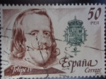 Stamps Spain -  Ed:2555-Felipe IV(1606-1665) Rey de España,casa de Austria.
