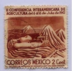 Stamps : America : Mexico :  II CONFERENCIA INTERAMERICANA DE AGRICULTURA