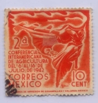 Stamps Mexico -  2a conferencia interamericana de agricultura del 6 al 16 de julio de 1942