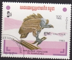 Stamps Cambodia -  buitre
