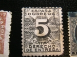 Stamps Spain -  Derecho de Entrega