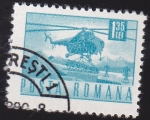 Stamps Romania -  helicoptero
