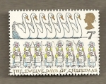 Stamps United Kingdom -  Los 12 días de Navidades