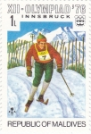 Stamps : Asia : Maldives :  XII OLYMPIAD´76  Innsbruck