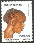 Stamps : Africa : Guinea_Bissau :  Peinado típico