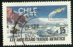 Sellos de America - Chile -  XXV ANIVERSARIO TRATADO ANTARTICO