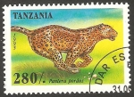 Stamps Tanzania -  1918 - animal salvaje, pantera pordus