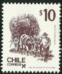 Sellos de America - Chile -  CAMPESINO